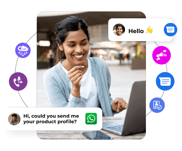 CPaaS platform India dashboard showing WhatsApp, SMS, RCS, and voice conversations in one queue