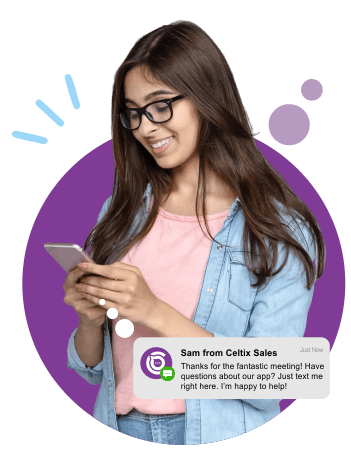 SMS API triggering an automated message from a CRM record without manual sending