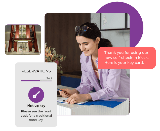 Post-stay thank-you and loyalty offer sent to a past guest on WhatsApp