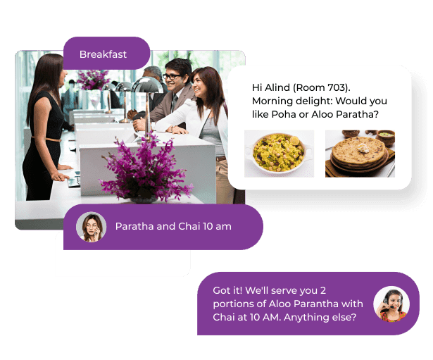 WhatsApp API for travel agency delivering a booking confirmation and itinerary to a traveller