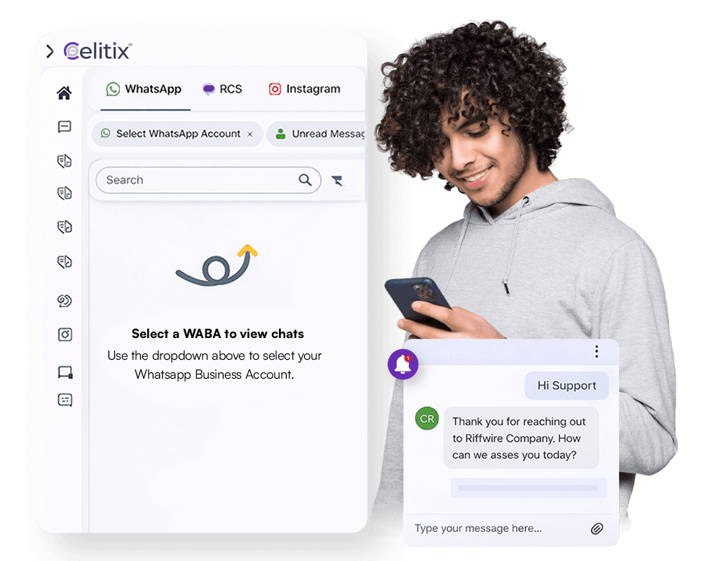 Routing rules in the support automation software Customer support automation software routing chats by channel, language, and agent availability